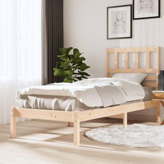 vidaXL Estructura De Cama Sin Colch&oacute;n Madera Maciza De Pino 90x200 Cm Vidaxl