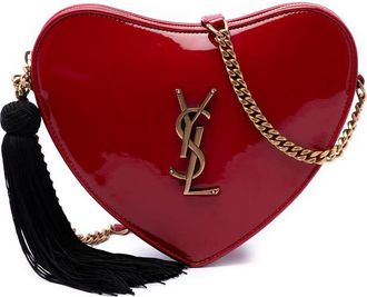 Saint Laurent Pre-owned Saint Laurent Small Patent Sac Coeur Heart Crossbody Ladies 6SHB3IQJG2YYIK1Y