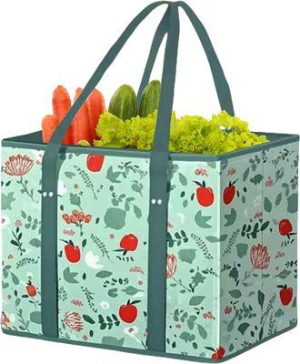 Generic Shopping Bag, Washable Grocery Bag, Folding Storage Box with Handle, Spacious Beach Tote for Family Outings, Storage Bags Water Resistant Material, To