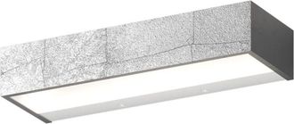 Top-Light Applique moderno top light bios 1213 30 led switch 1320lm alluminio illuminazione modulo integrato, finitura metallo foglia argento