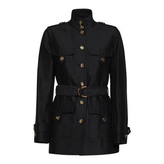 Zimmermann Valiant Utility Jacket - Dames - Mantels - Zwart - Maat: XS Zijde