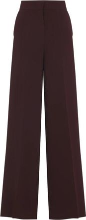 Max Mara Rode Broek Elegante Stijl - Dames - Wijde Broeken - Rood - XS - Broeken