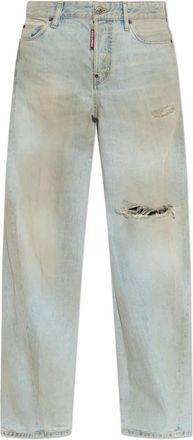 Dsquared2 Loose Twst Jeans - Dames - Loose Fit Jeans - Blauw - 2XS - Katoen - Jeans