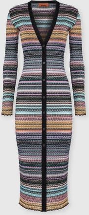 Missoni Slim Long Striped Cardigan in Multicoloured at Nordstrom, Size 46 It
