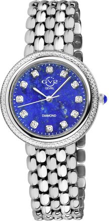 Gevril Group Arezzo Quartz Diamond Blue Dial Ladies Watch 13300B