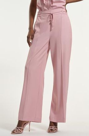 Isaac Mizrahi New York Cotton Chambray Pull-On Pants in Light Pink at Nordstrom Rack, Size X-Small