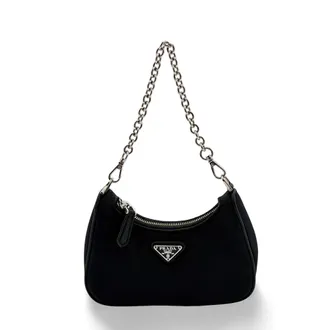 Prada Re-edition Nylon Mini Crossbody Bag Black
