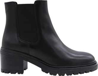 Geox Stijlvolle enkellaarsjes voor honden - Dames - Laarzen met Hak - Zwart - 41 EU - Schoenen
