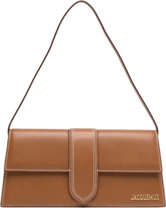 Jacquemus Le Bambino shoulder bag - women - Calf Leather/Cotton - OS - Brown