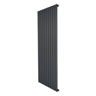 MonsterShop Flat Single Column Radiator - 1600 x 700mm - Anthracite Grey