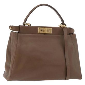 Fendi Pre-owned Handbags, female, Brown, Size: ONE SIZE Pre-owned Vintage Hand Bag
