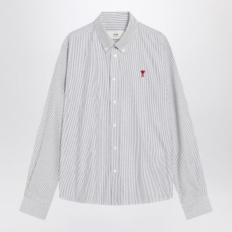 Ami White Striped Ami De Coeur Shirt