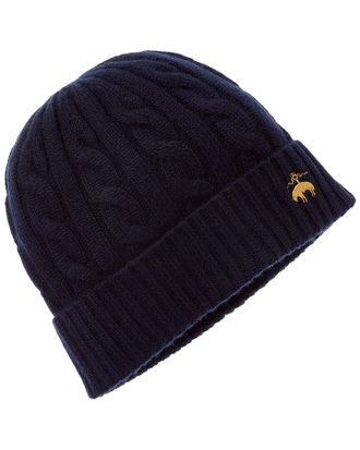 Brooks Brothers Core Cable Wool & Cashmere-Blend Beanie