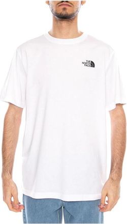 The North Face Mountain Sketch SS Tee - Heren - Outdoor shirts - Wit - L - Katoen - Fitness