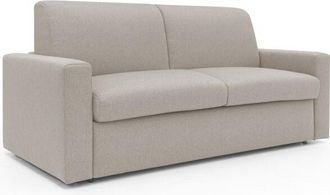 Divani.Store Kansas Sof&aacute; Cama Convertible H20 Cm En Tela Impermeable 192 Cm (mat. 140x197) Crema