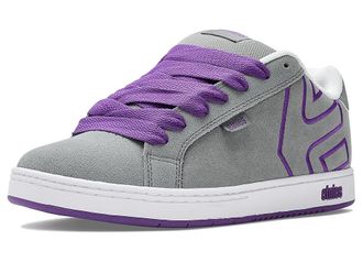 Etnies Fader Mens Skate Shoes Grey/Purple : 10.5 D - Medium, Leather/Suede