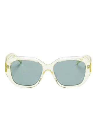 Givenchy oversized-frame sunglasses - unisex - Acetate - 55 - Green