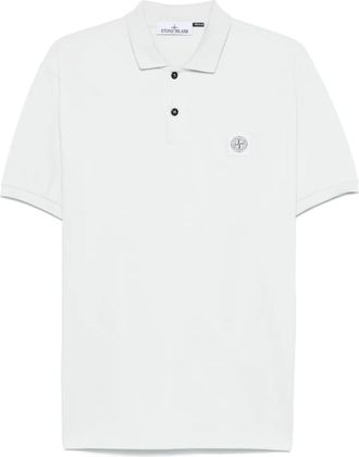 Stone Island Polo con motivo Compass - Blu