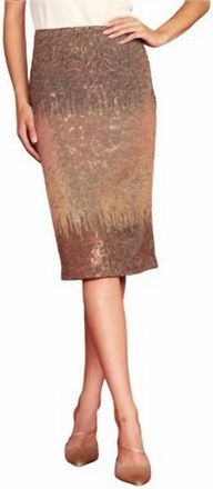 Skies Are Blue Clothing Ombre Sequins Pencil Skirt In Amber Luster
