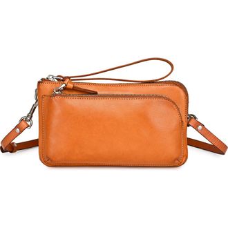 OLD TREND Dahlia Genuine Leather Compact Convertible Crossbody in Caramel at Nordstrom