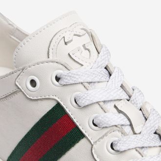 Gucci Womens Leather Sneakers White Trainers