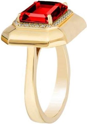 Goshwara G-Classic Emerald Cut Ring in Red at Nordstrom, Size 7