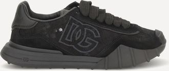 Dolce & Gabbana Sneakers in pelle e pizzo Woman 38.5
