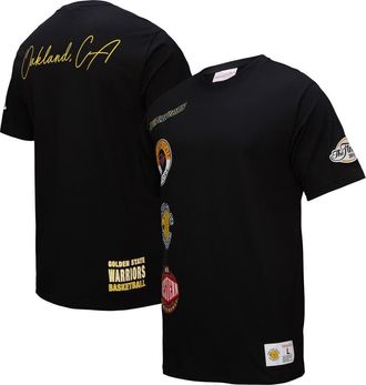 Mitchell & Ness Mens Black Golden State Warriors Black Out Collection Vintage Premium T-Shirt at Nordstrom, Size Medium