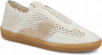 Love Rio Womens Franky Vintage Crochet Sneakers In Off White