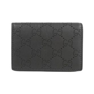 Gucci Pre-owned Card case - unisex - Vintage Accessoires - Zwart - ONE Size - Leer - Vintage