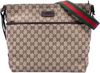 Gucci Pre-owned Gucci GG Canvas Web Crossbody Unisex DCFTMSESQCTZBKPT