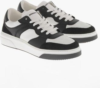Dsquared2 Leather Low Sneakers BUMPER Two-Tone size 46