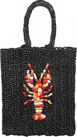 Maria La Rosa Lobster Crochet Bag In Black