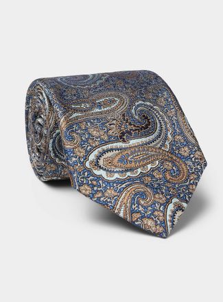 Etro Mens Pure silk paisley tie