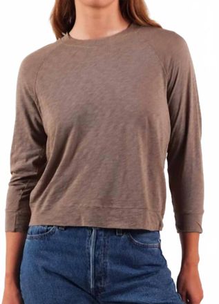 Stateside Supima Slub Jersey Sweatshirt Tee In Clay