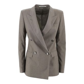 Tagliatore Blazers, female, Brown, Size: M Tagliatore Jackets Brown