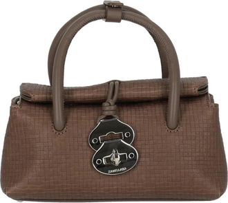 Zanellato Dotta Baby - Dames - Handtassen - Grijs - ONE Size - Katoen - Tassen