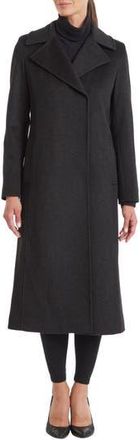 Sofiacashmere Wool Notch Lapel Coat in Charcoal at Nordstrom Rack, Size 4