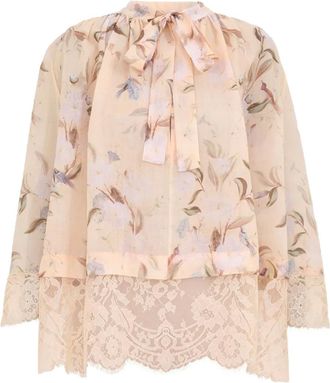 Zimmermann Blusa a fiori Cascadian - Toni neutri