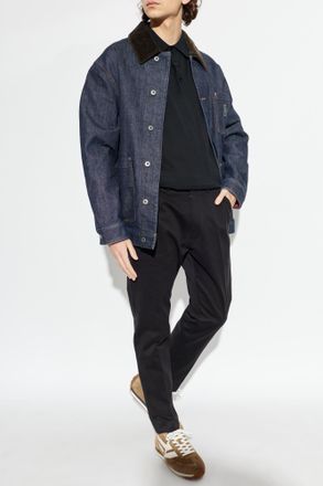 Tom Ford Long-sleeve Polo, Mens, Black