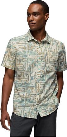 Prana Stimmersee Shirt Mens Clothing Sea Glass Labyrinth 1 : 2XL, Cotton/Polyester