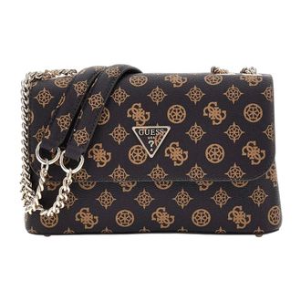 Guess Shoulder Bags, female, Brown, Size: ONE SIZE Erica Shoulder Bag