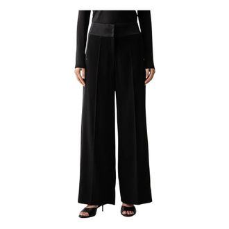 Patrizia Pepe Pantalones Palazzo - Trousers - Mujer - Negro - XS