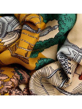 Inouï Editions Square 100X100 Cm Quatre Saisons Scarf