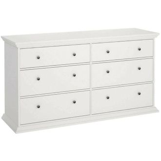 Dmora Credenza Gladys, Buffet da soggiorno, Madia da salotto, Dispensa da cucina, 163x52 h88 cm, Bianco - Dmora