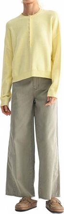 Wishlist Rhea Pullover Sweater In Light Canary