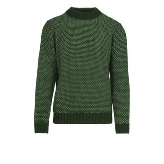 Bomboogie Jersey de cuello redondo bicolor - Knitwear - Hombre - Verde - M