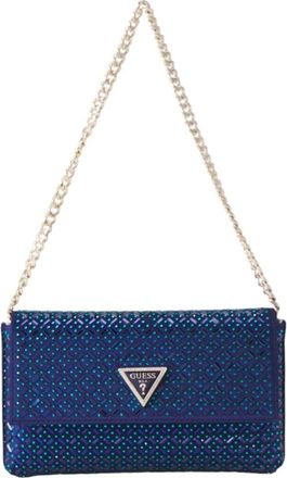Guess Shoulder Bags, female, Blue, Size: ONE SIZE Zalina Flap Clutch
