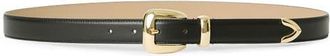 B-Low The Belt Duke Leather Belt in Black Gold at Nordstrom, Size X-Small