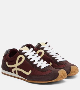 Loewe Ballet Runner 2.0 suede-trimmed sneakers